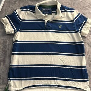 American Eagle striped polo